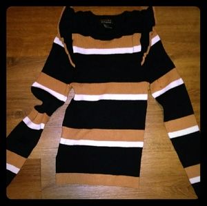 Ruffle Shoulder Sweater